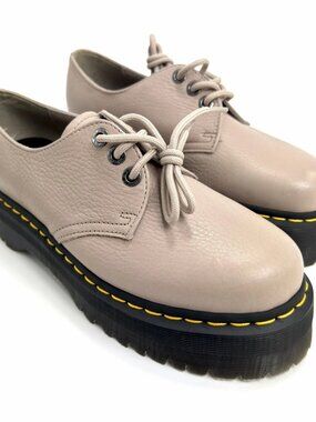 Dr. Martens Unisex 1461 Quad II Platform Vintage Taupe Size 9 New